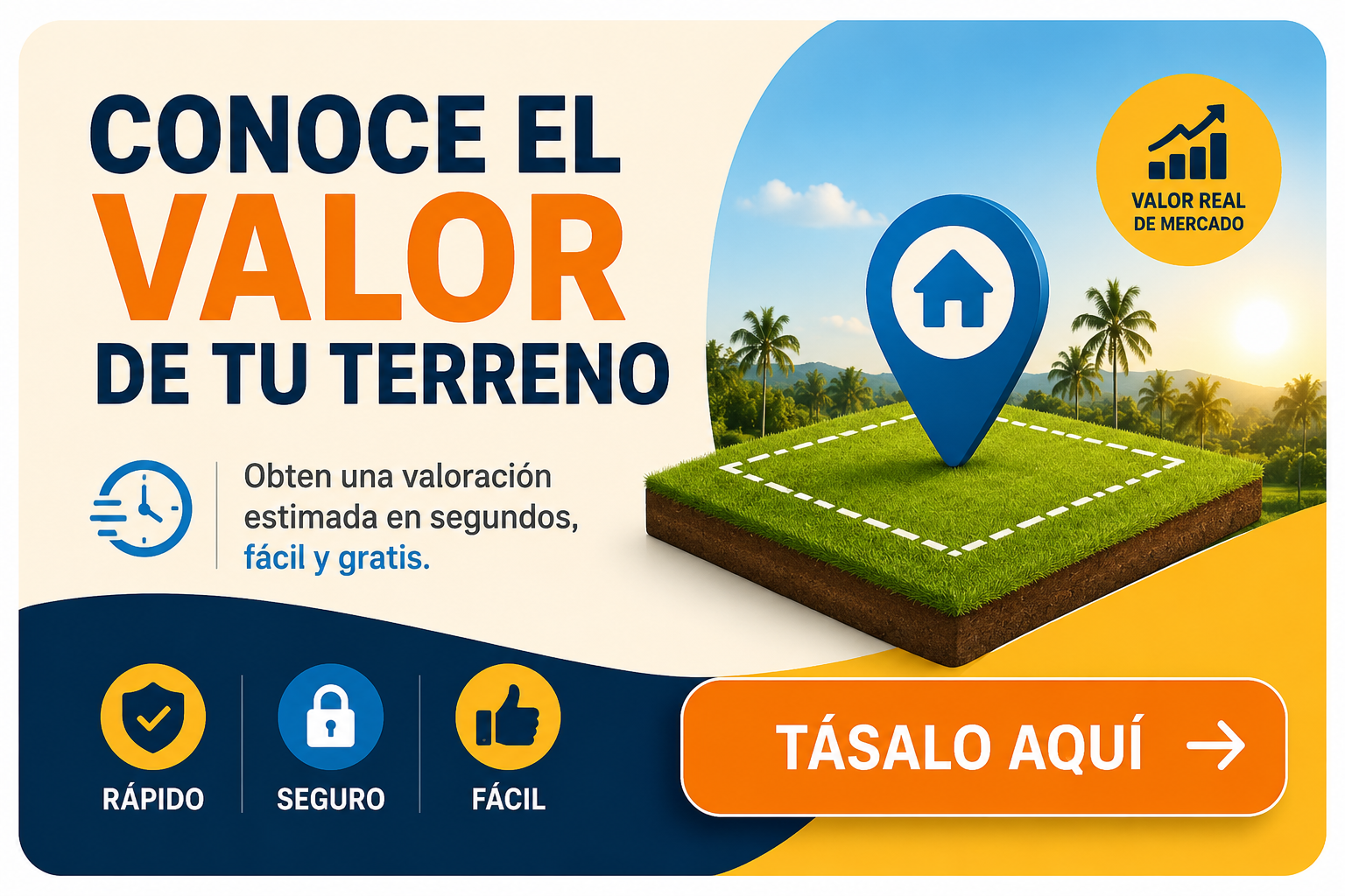 Conoce el valor de tu terreno